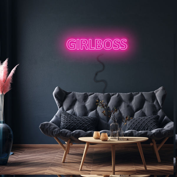 'GirlBoss' Neon Sign