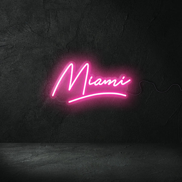 'Miami' Neon Sign