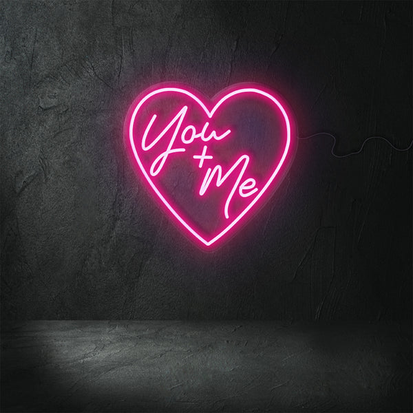 'You+Me' Neon Sign