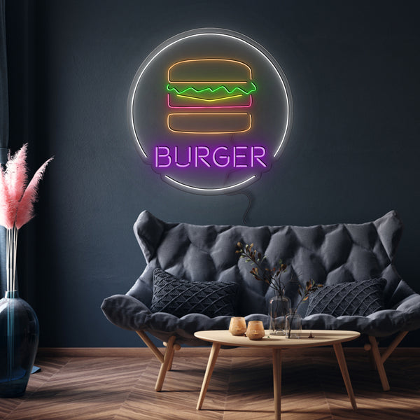 ' Burger ' Neon Sign