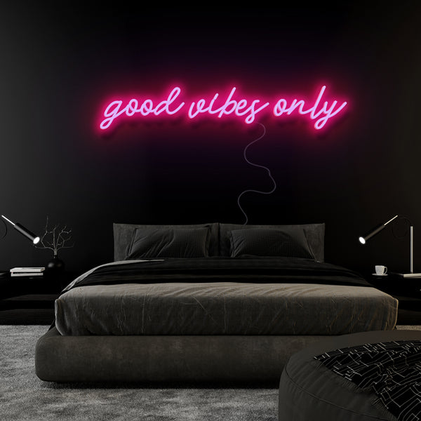 ' Good Vibes Only' Neon Sign