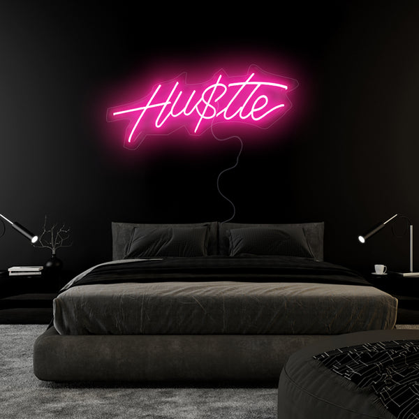 'Hustle ' Neon Sign