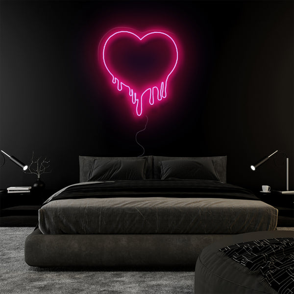 'Melting Heart' Neon Sign