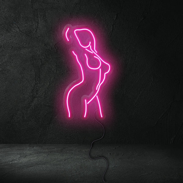 ' Girl Pose ' Neon Sign
